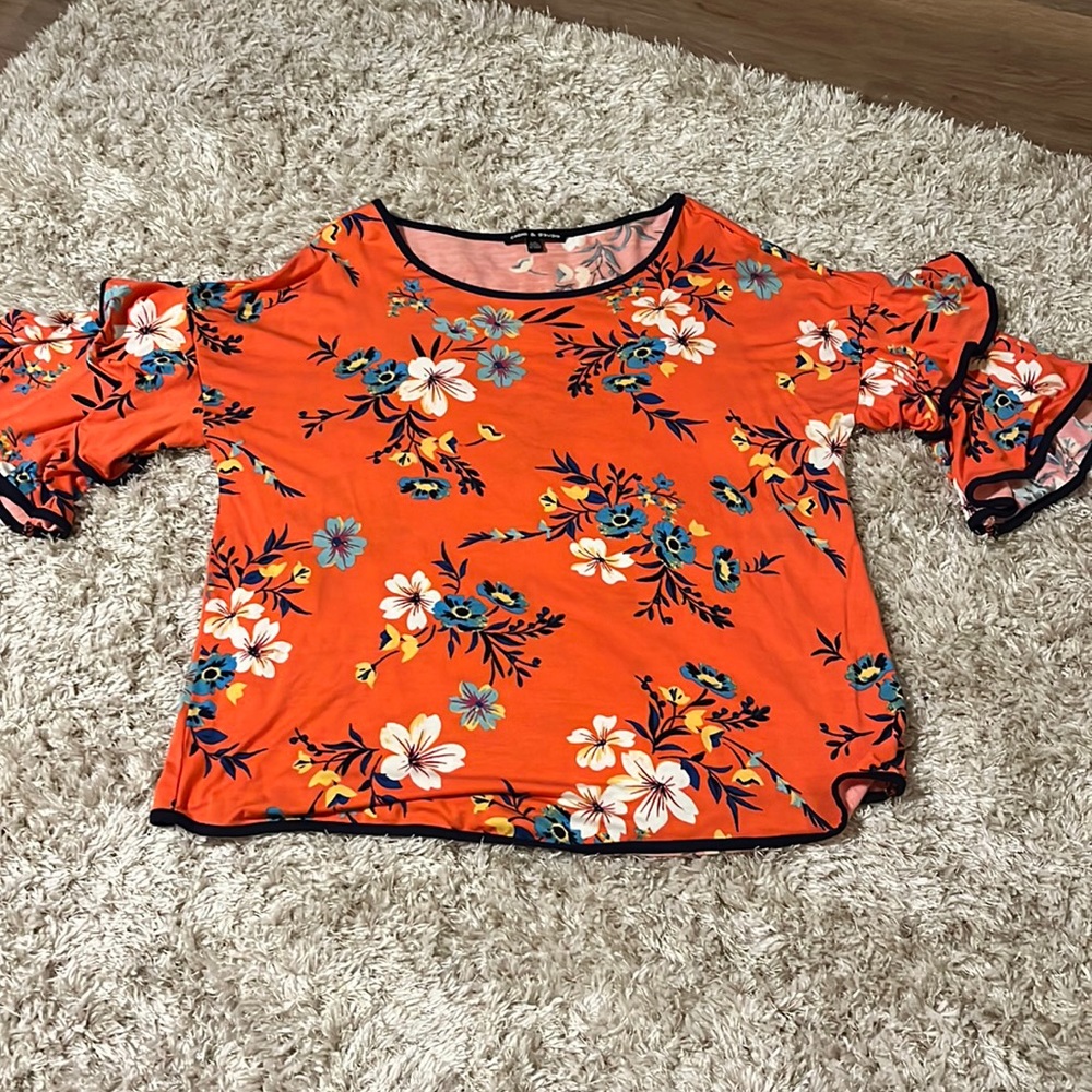 Orange Flower Top